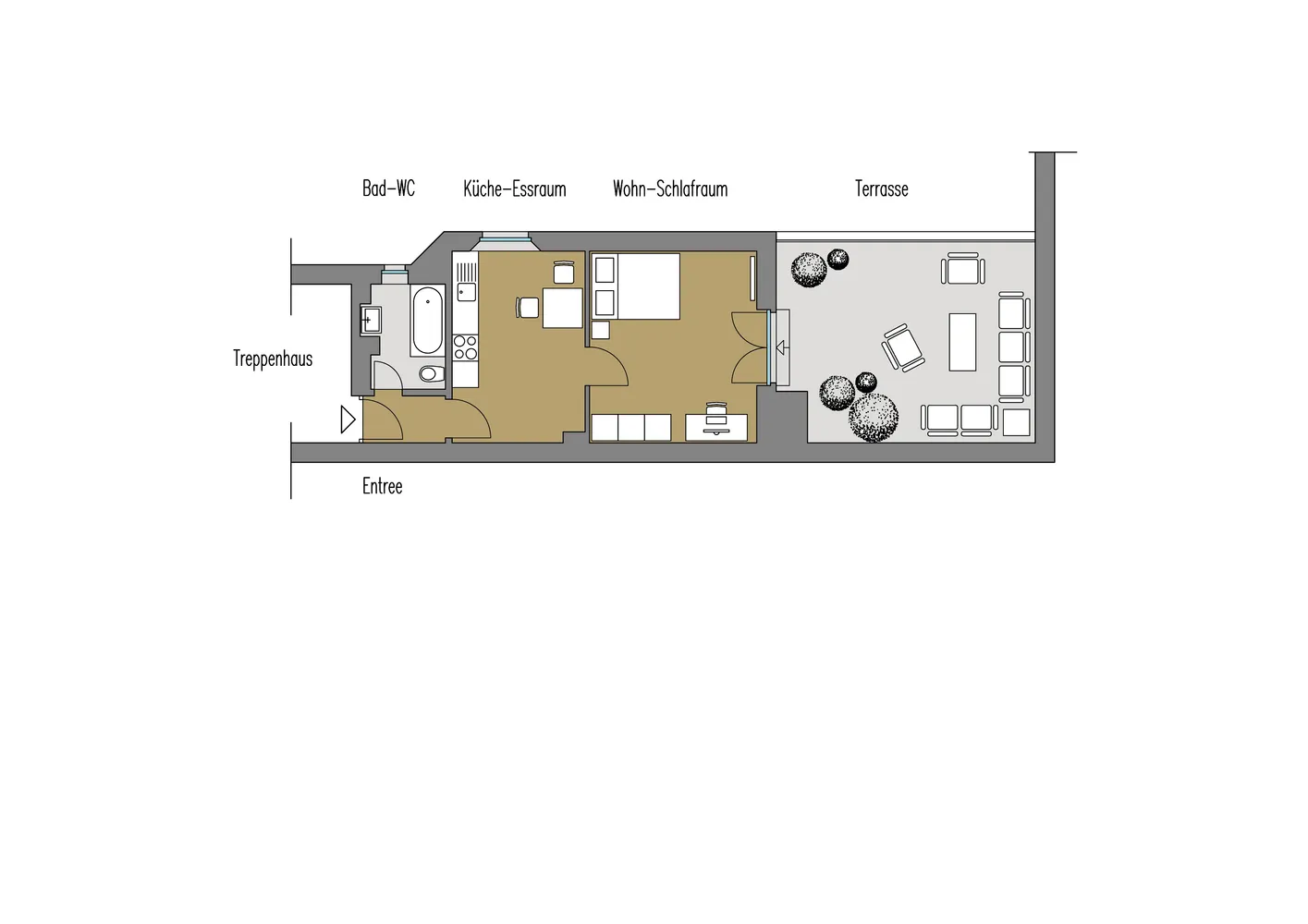 2 room apartment with 50 m² in Cologne – Photo 2