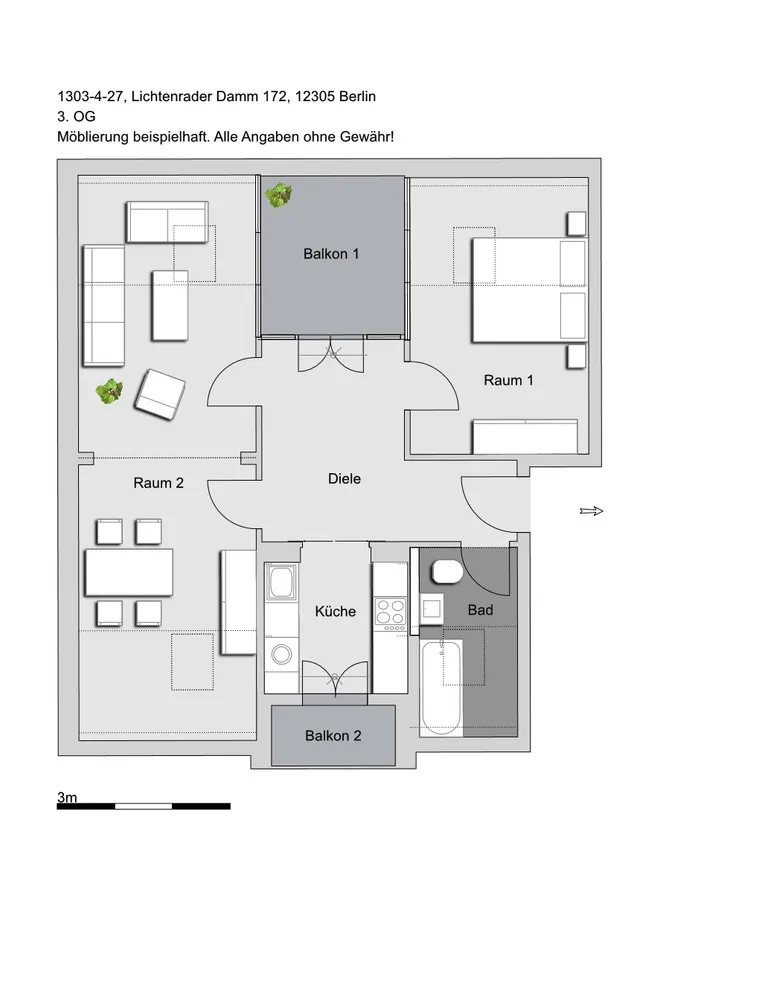 2 Zimmer Wohnung mit 59 m² in Berlin – Bild 3