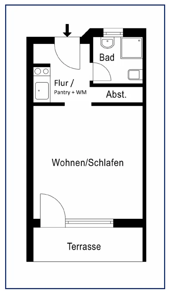 1 Zimmer Wohnung mit 26 m² in Kassel – Bild 7