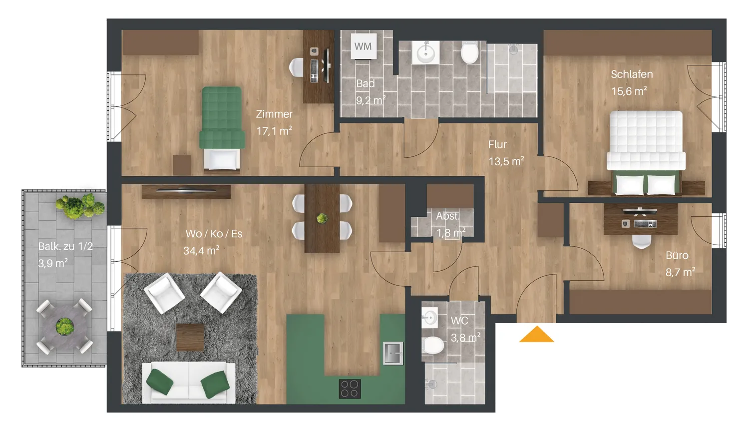 4 Zimmer Wohnung mit 108 m² in Hürth – Bild 5