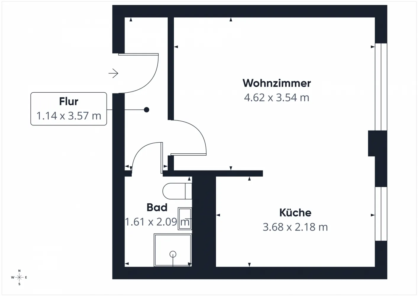 1 Zimmer Wohnung mit 33 m² in Leipzig – Bild 5