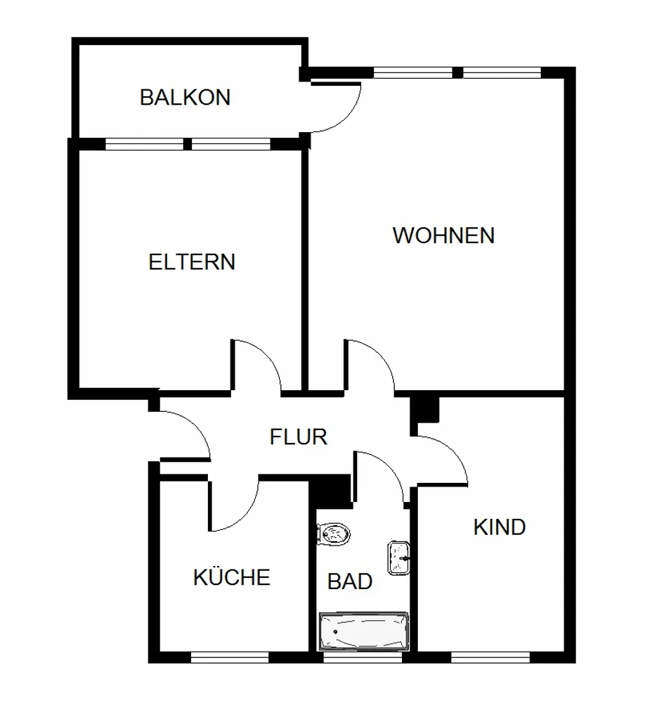 3 Zimmer Wohnung mit 68 m² in Bochum – Bild 3