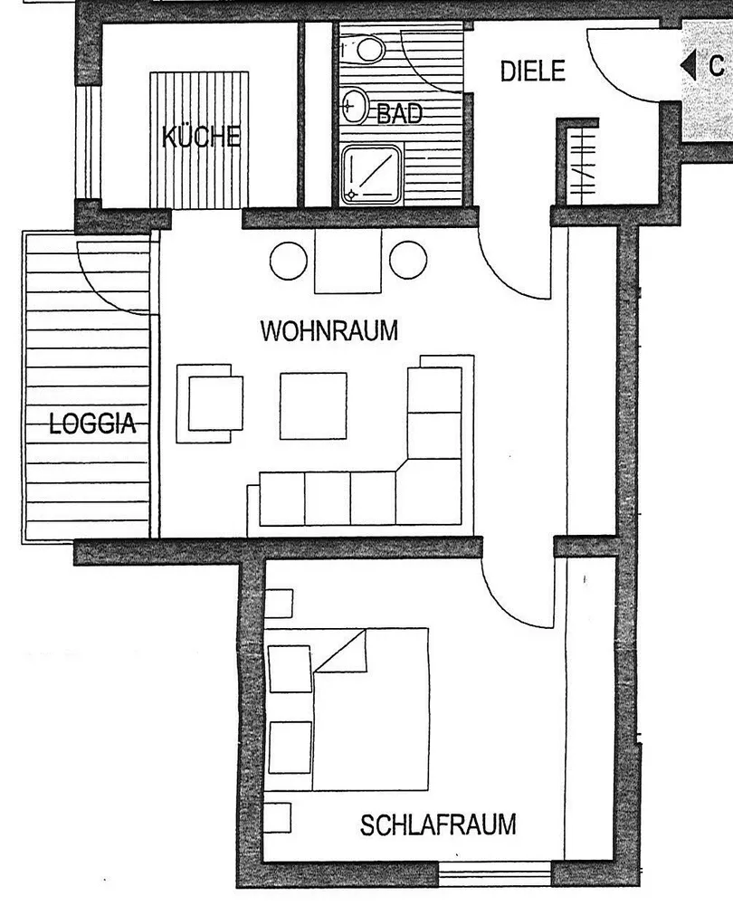 3 Zimmer Wohnung mit 52 m² in Dortmund – Bild 6