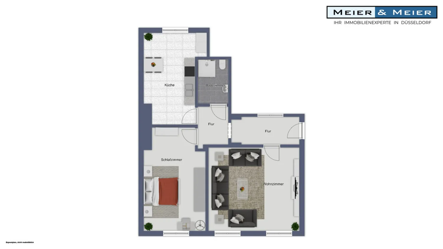 2 Zimmer Wohnung mit 55 m² in Düsseldorf – Bild 6