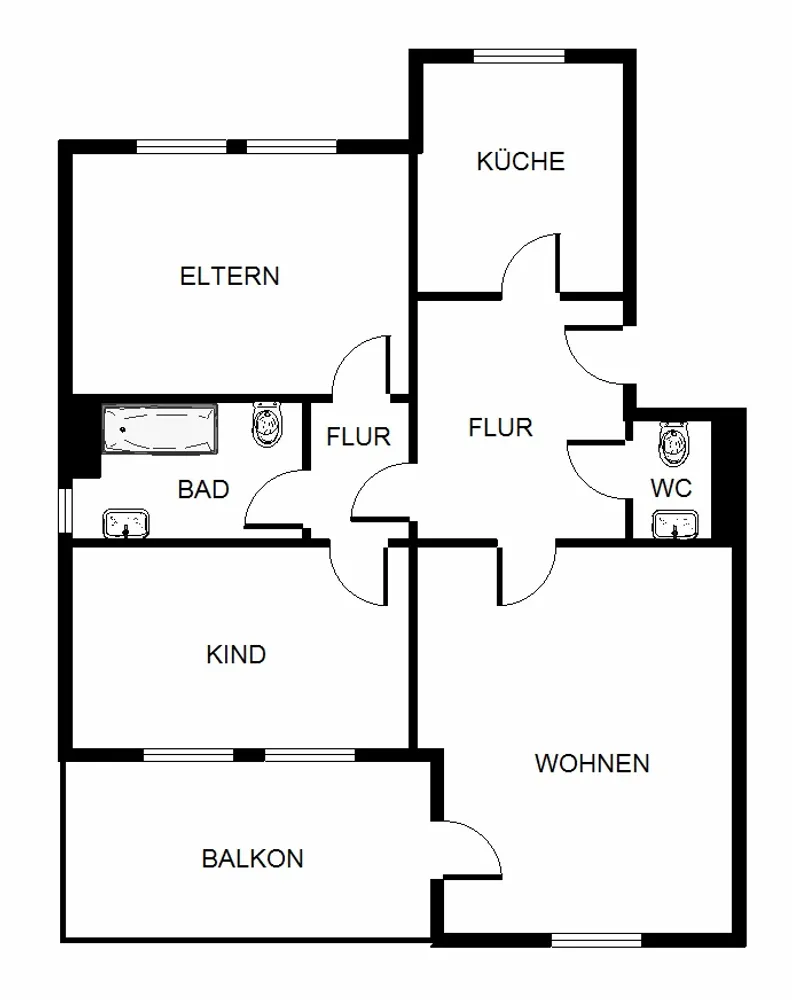 3 Zimmer Wohnung mit 77 m² in Nürnberg – Bild 2