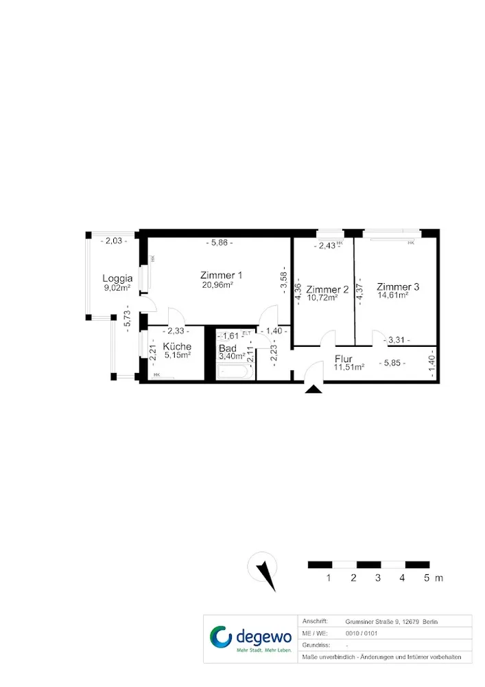 3 room apartment with 68 m² in Berlin – Photo 5