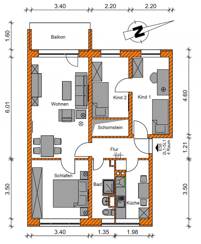 4 room apartment with 68 m² in Magdeburg – Photo 9
