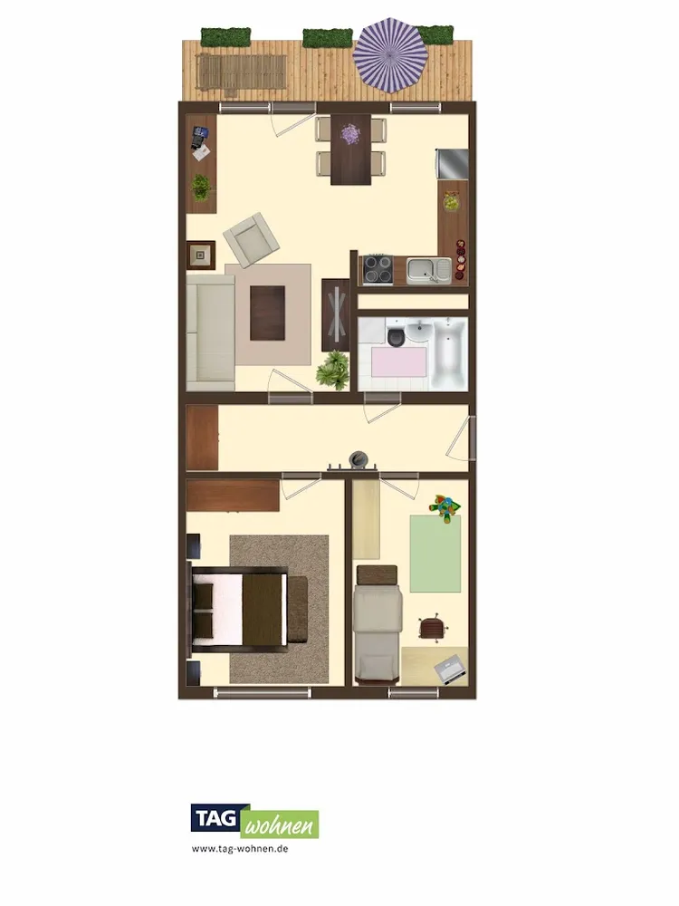 3 Zimmer Wohnung mit 70 m² in Görlitz – Bild 2