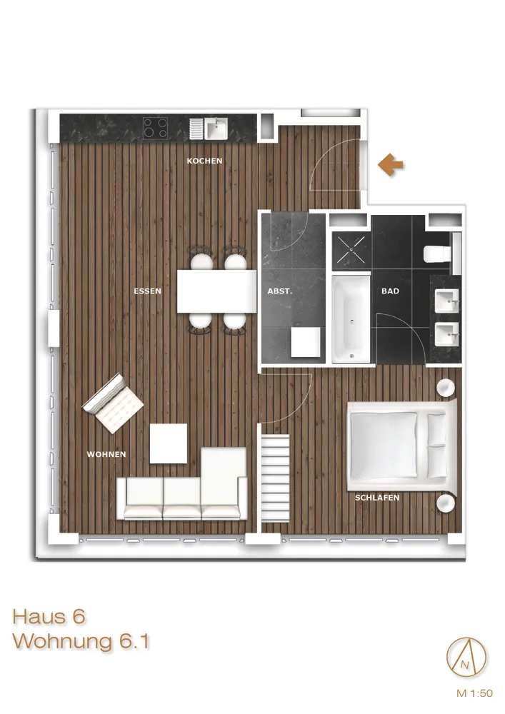 2 Zimmer Wohnung mit 65 m² in Berlin – Bild 2