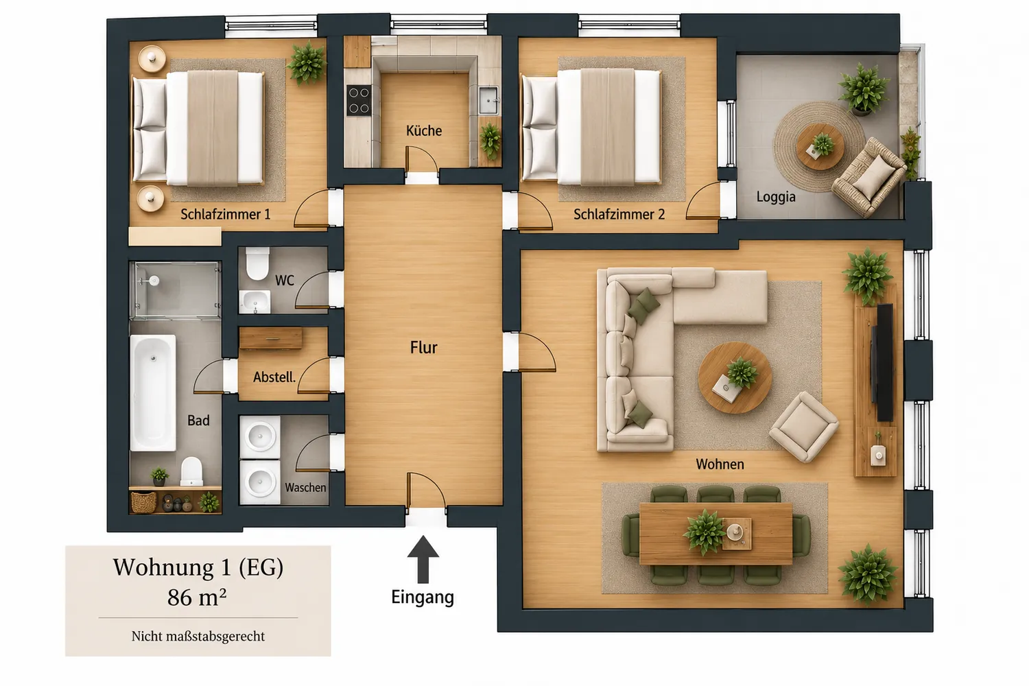 3 Zimmer Wohnung mit 86 m² in Köln – Bild 8