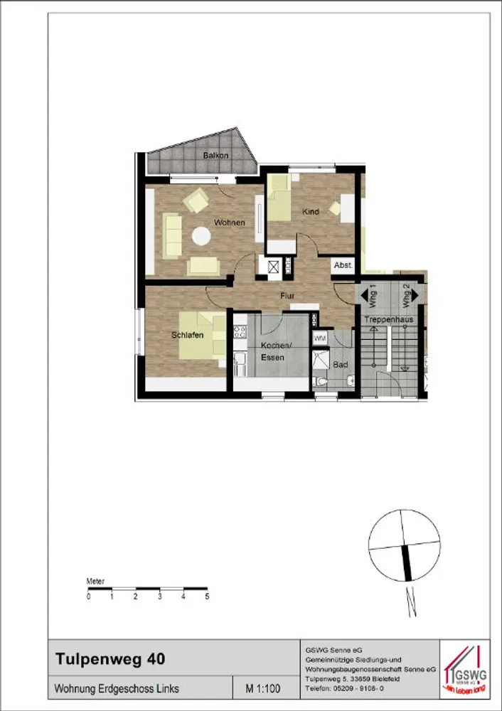 3 room apartment with 72 m² in Bielefeld – Photo 6