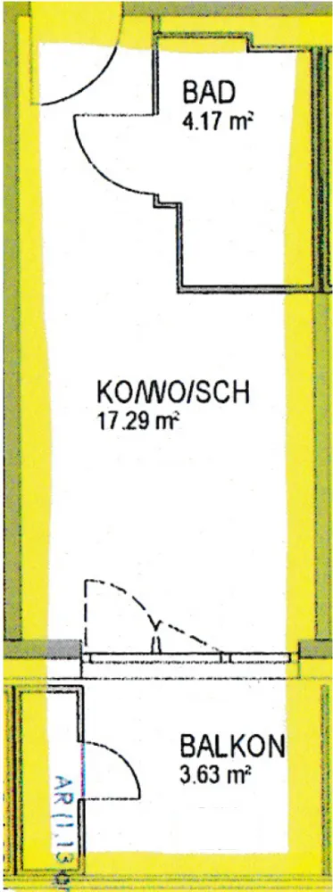 1 Zimmer Wohnung mit 25 m² in Regensburg – Bild 11