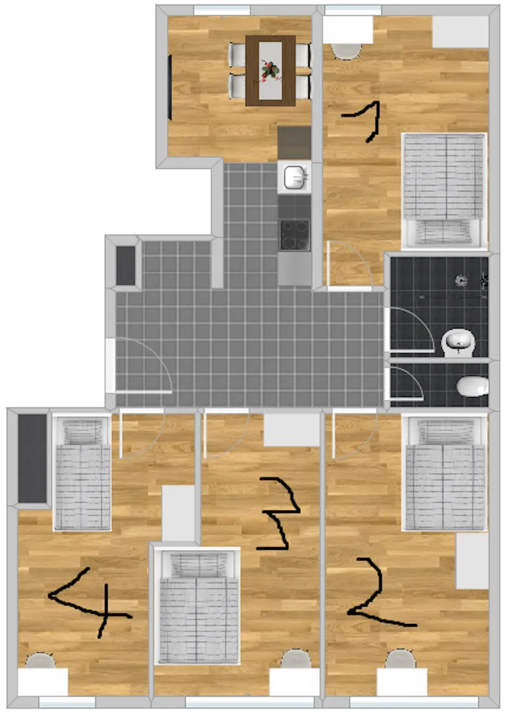 WG-Zimmer mit 13 m² in München – Bild 6