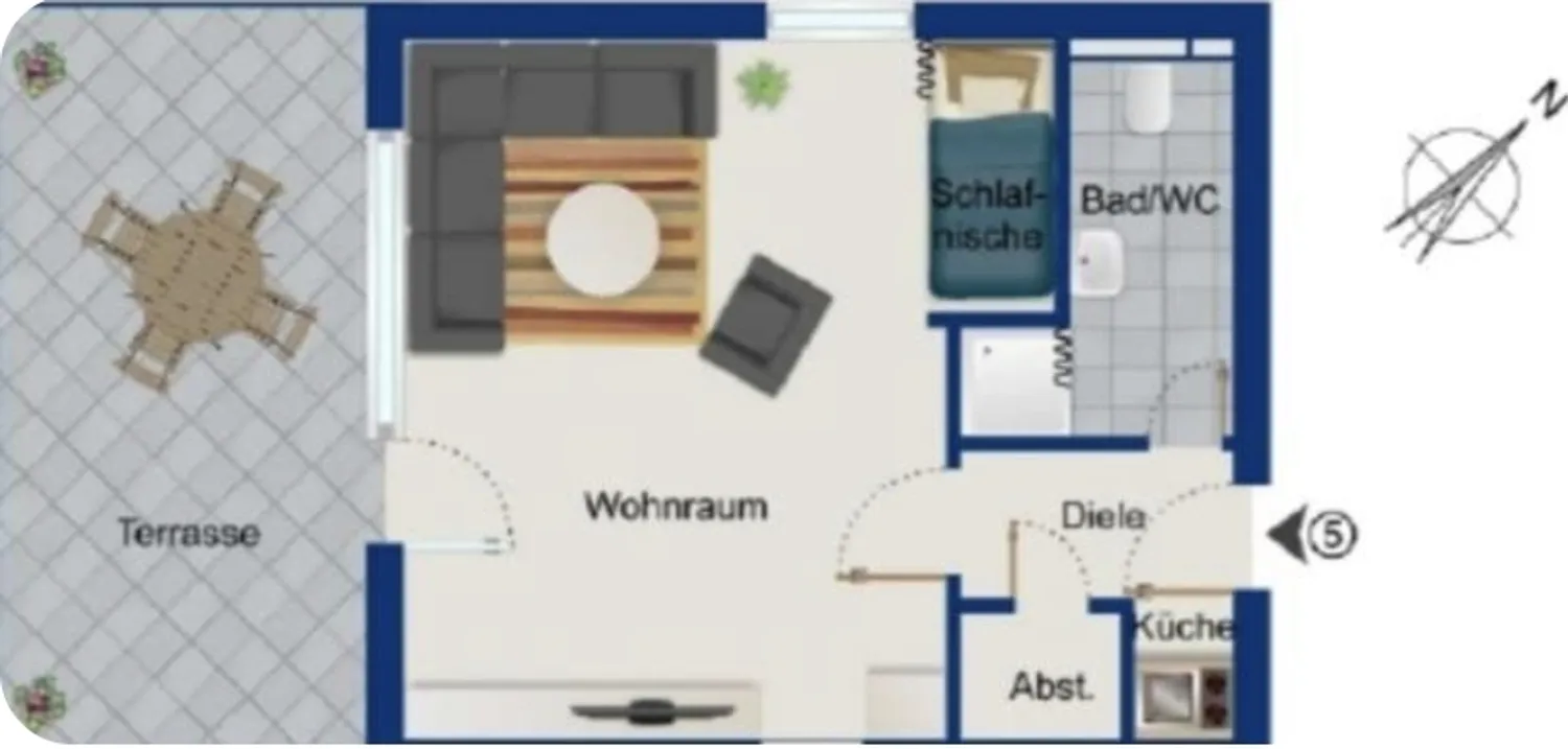 1 Zimmer Wohnung mit 33 m² in Stuttgart – Bild 3
