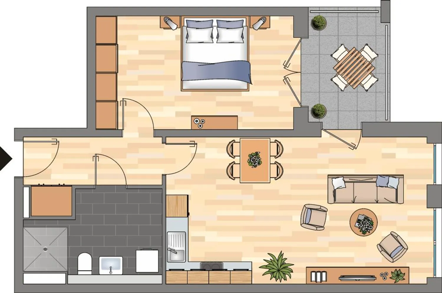 2 Zimmer Wohnung mit 61 m² in Essen – Bild 9
