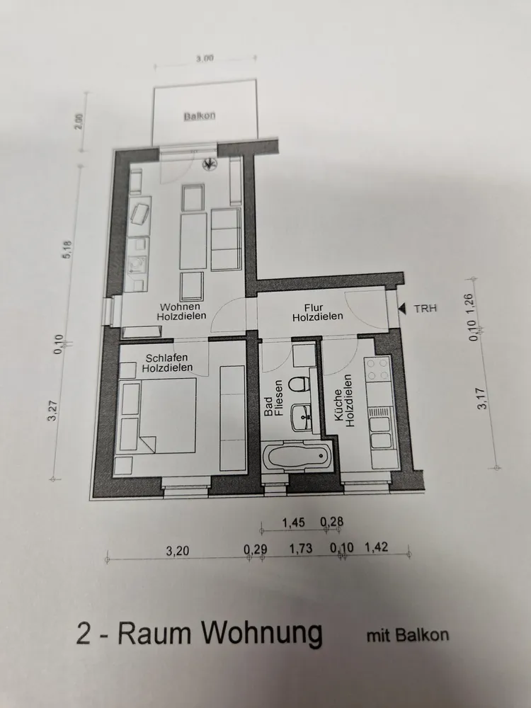 2 Zimmer Wohnung mit 45 m² in Halle (Saale) – Bild 2