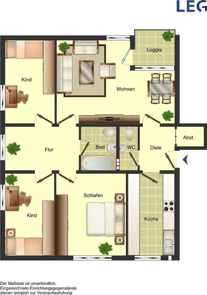 4 Zimmer Wohnung mit 80 m² in Duisburg – Bild 2