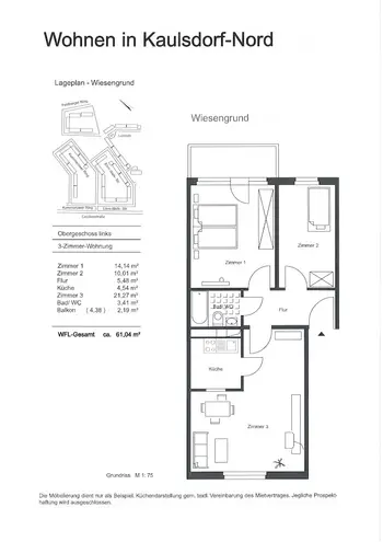 3 room apartment with 61 m² in Berlin – Photo 5