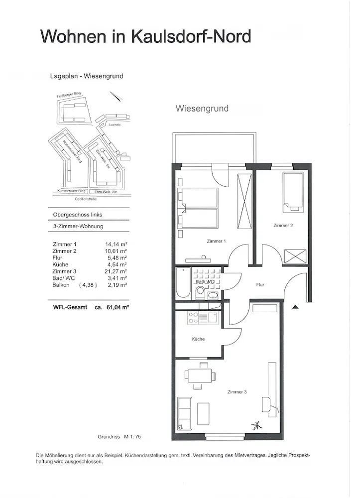 3 Zimmer Wohnung mit 61 m² in Berlin – Bild 5