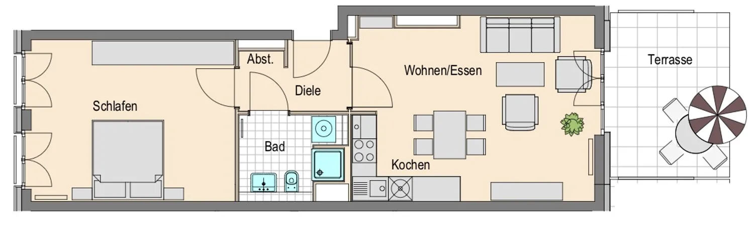 2 Zimmer Wohnung mit 62 m² in Frankfurt am Main – Bild 8