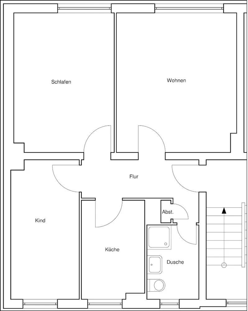 3 Zimmer Wohnung mit 59 m² in Braunschweig – Bild 2