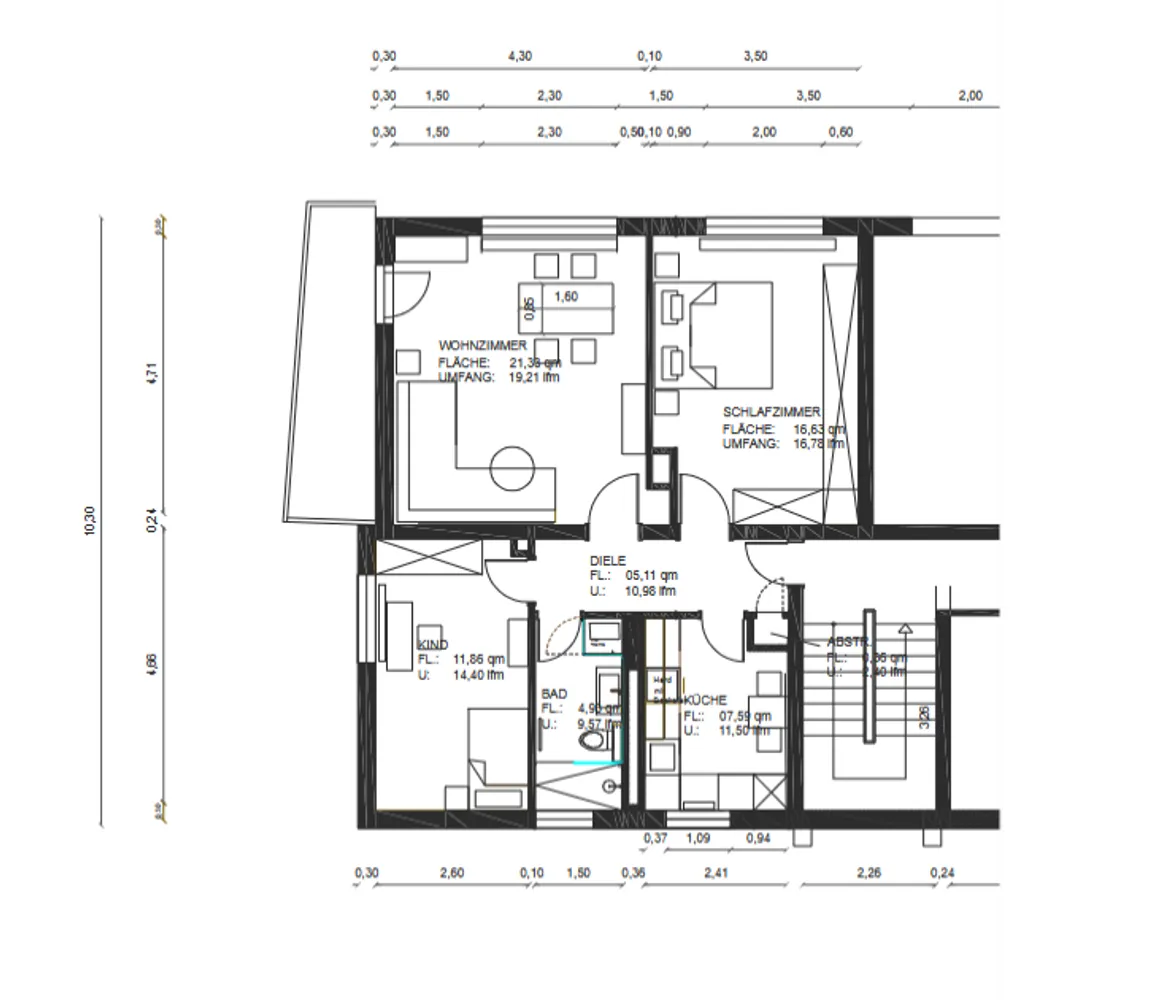 3 Zimmer Wohnung mit 72 m² in Wiesbaden – Bild 9