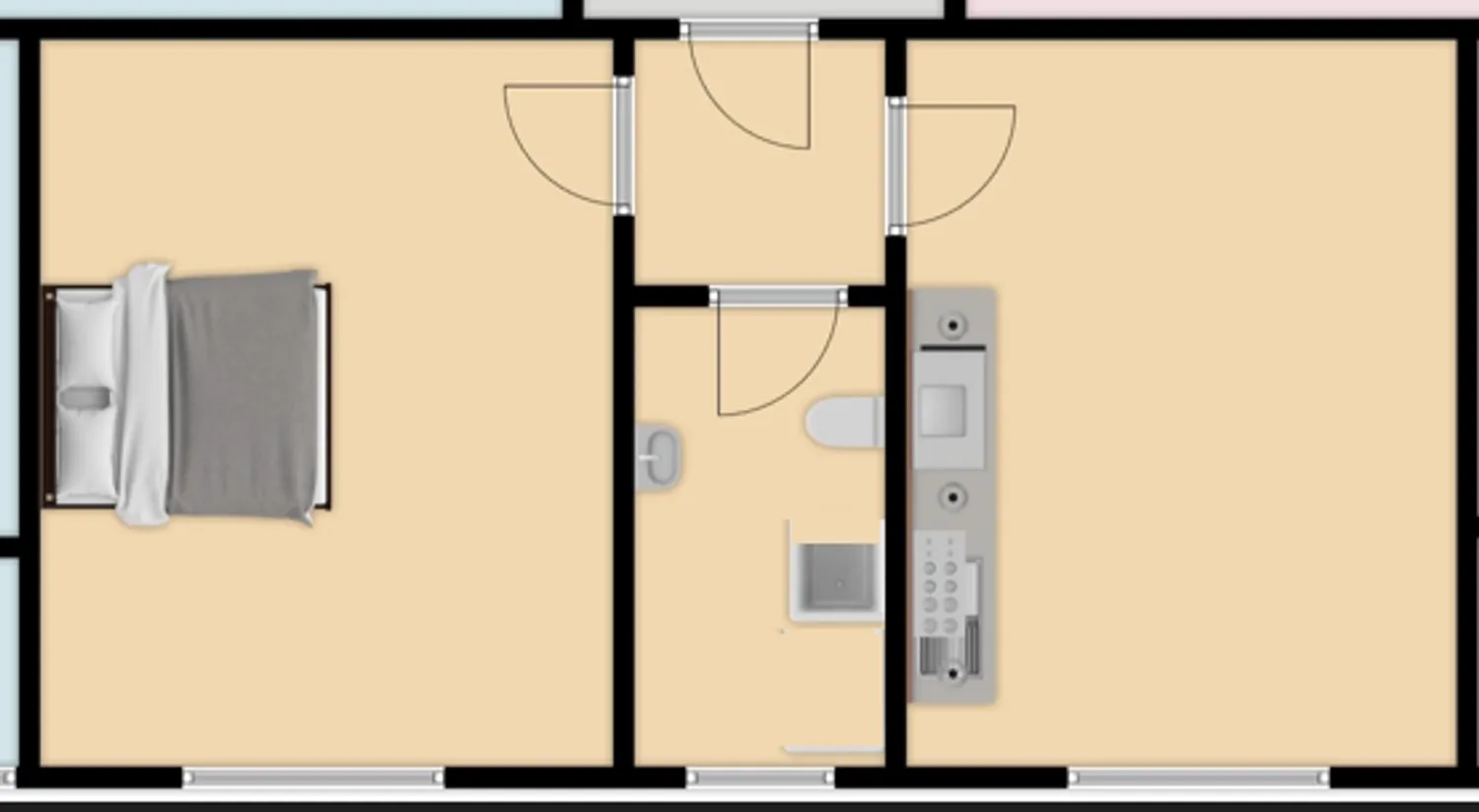 1 Zimmer Wohnung mit 37 m² in Krefeld – Bild 1