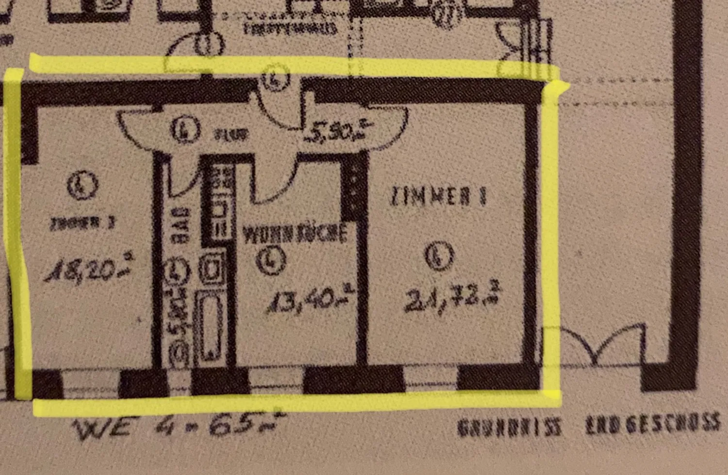 3 Zimmer Wohnung mit 65 m² in München – Bild 1