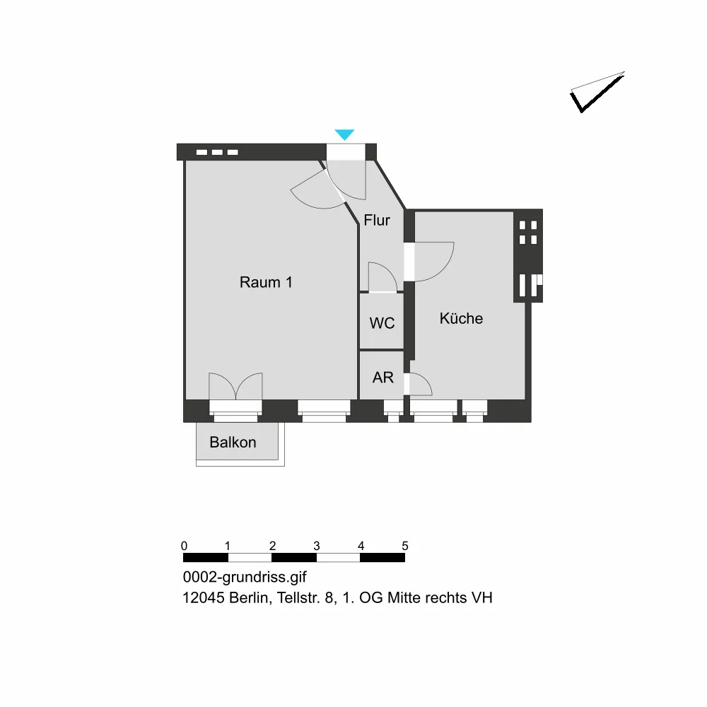1 Zimmer Wohnung mit 36 m² in Berlin – Bild 8