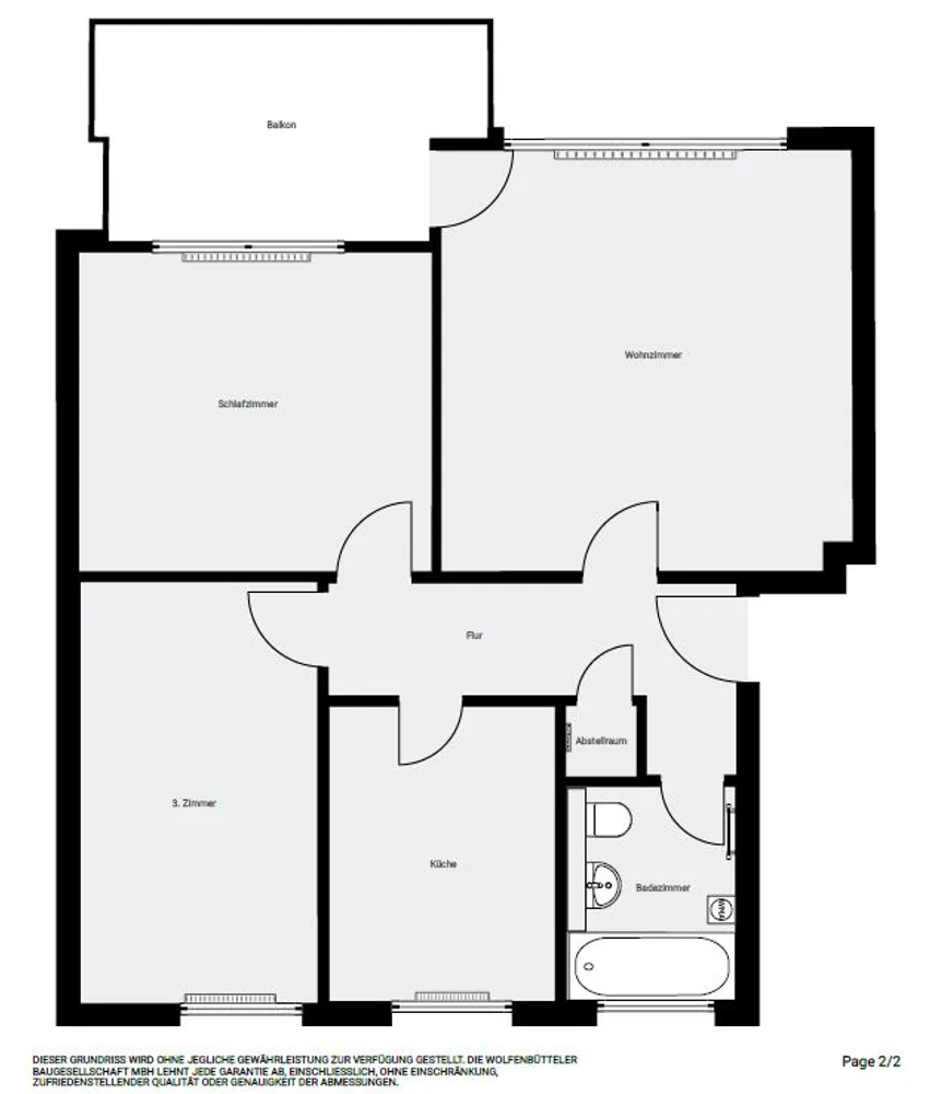 3 room apartment with 69 m² in Wolfenbüttel – Photo 1