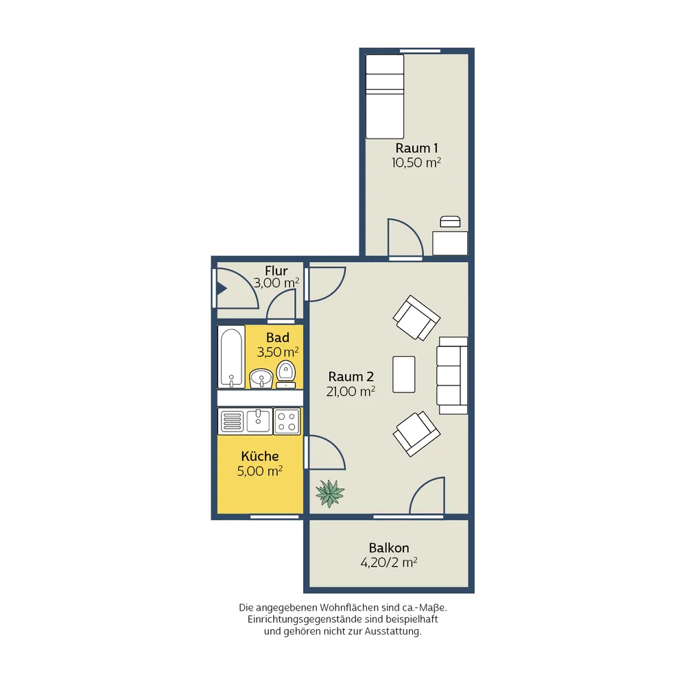 2 Zimmer Wohnung mit 46 m² in Leipzig – Bild 9