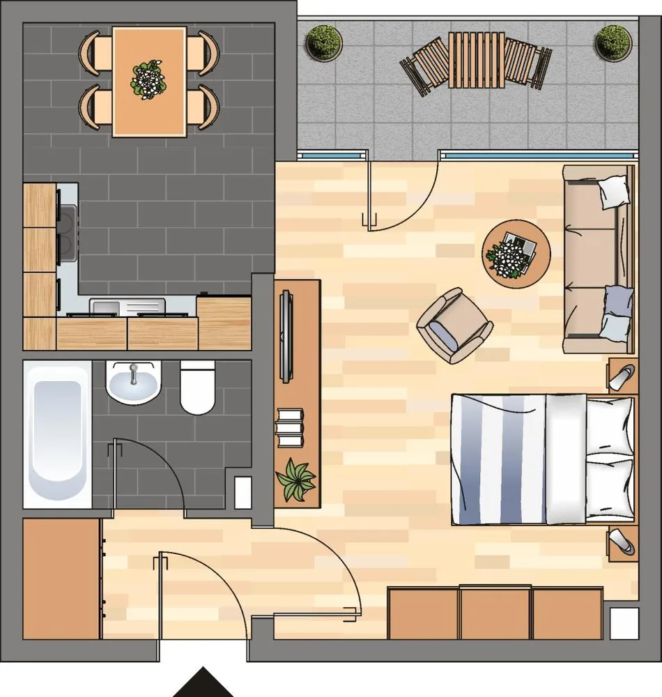 1 Zimmer Wohnung mit 39 m² in Dortmund – Bild 2