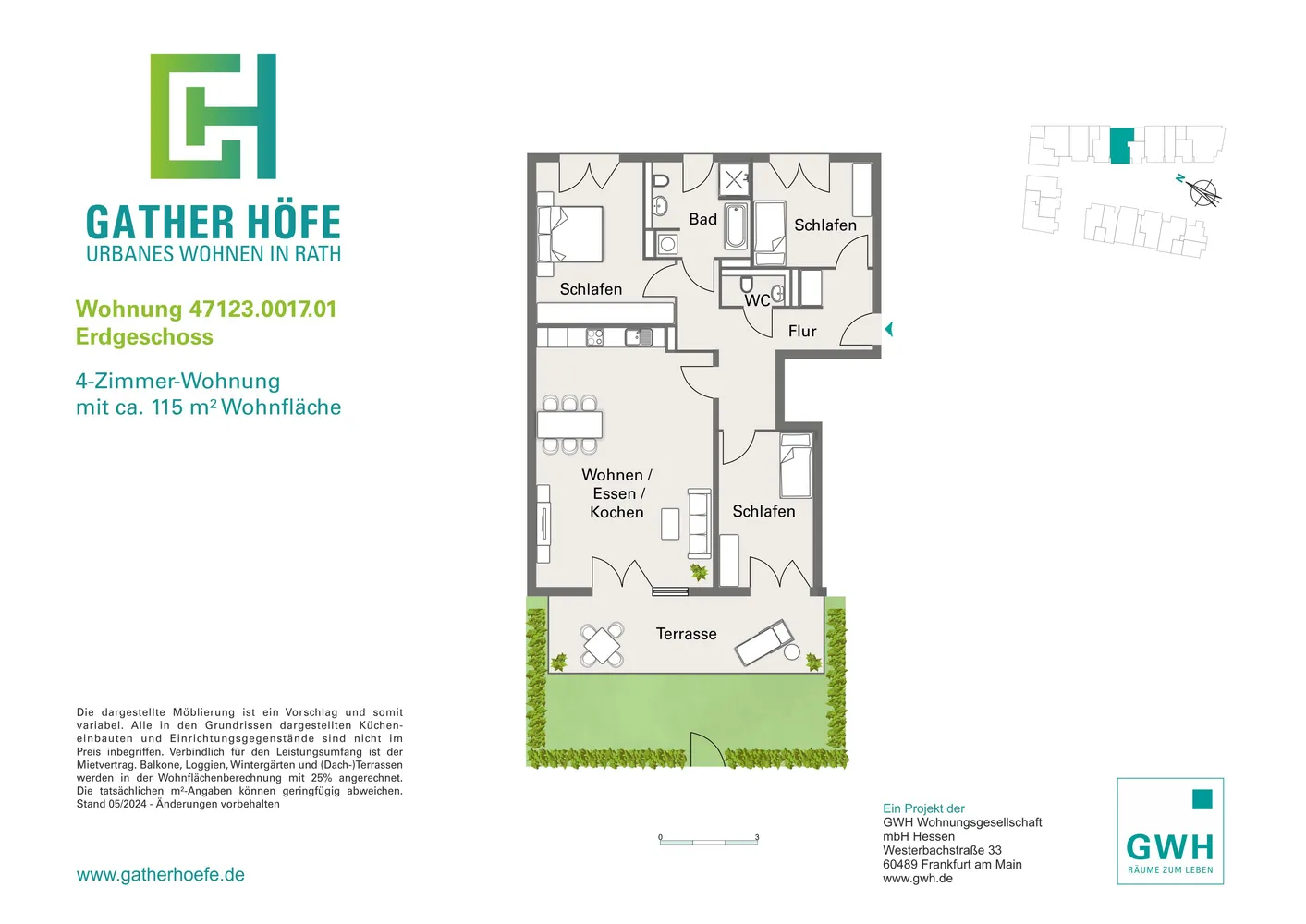 4 Zimmer Wohnung mit 115 m² in Düsseldorf – Bild 4