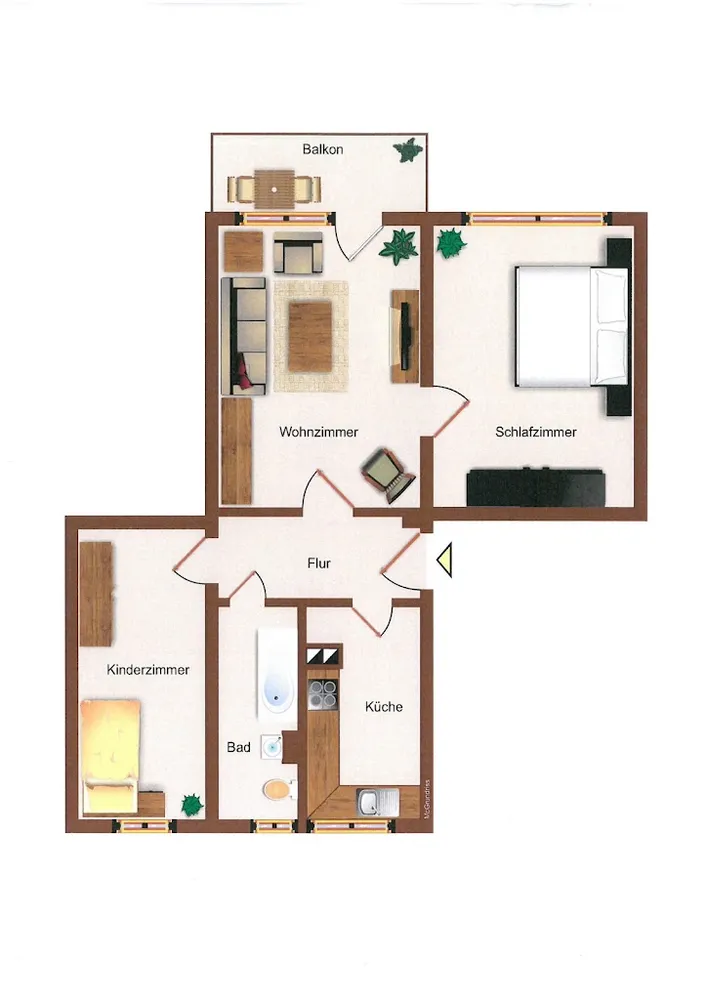 3 Zimmer Wohnung mit 59 m² in Chemnitz – Bild 10
