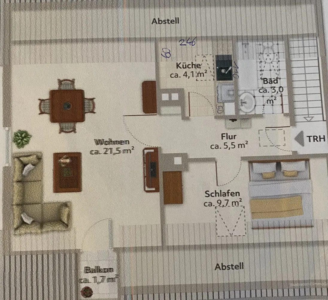2 Zimmer Wohnung mit 47 m² in München – Bild 6