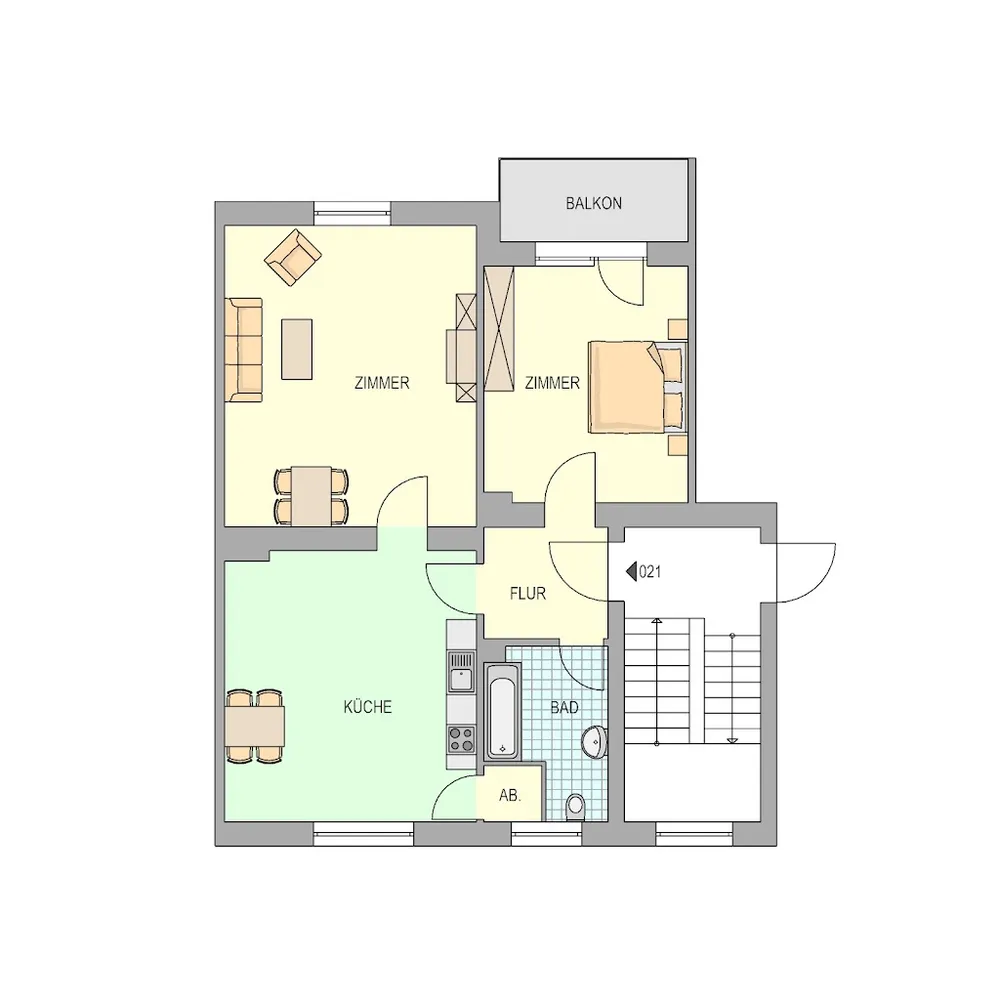 2 Zimmer Wohnung mit 60 m² in Herne – Bild 2