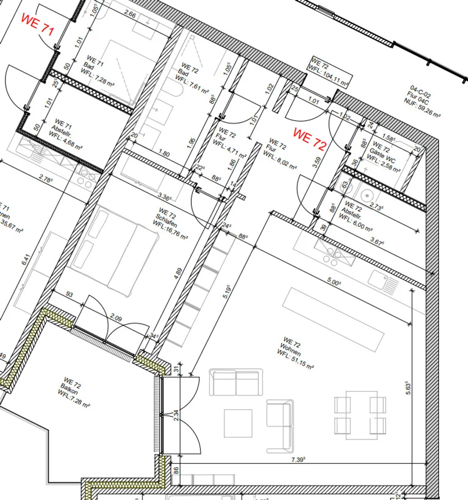 2 Zimmer Wohnung mit 104 m² in Osnabrück – Bild 8