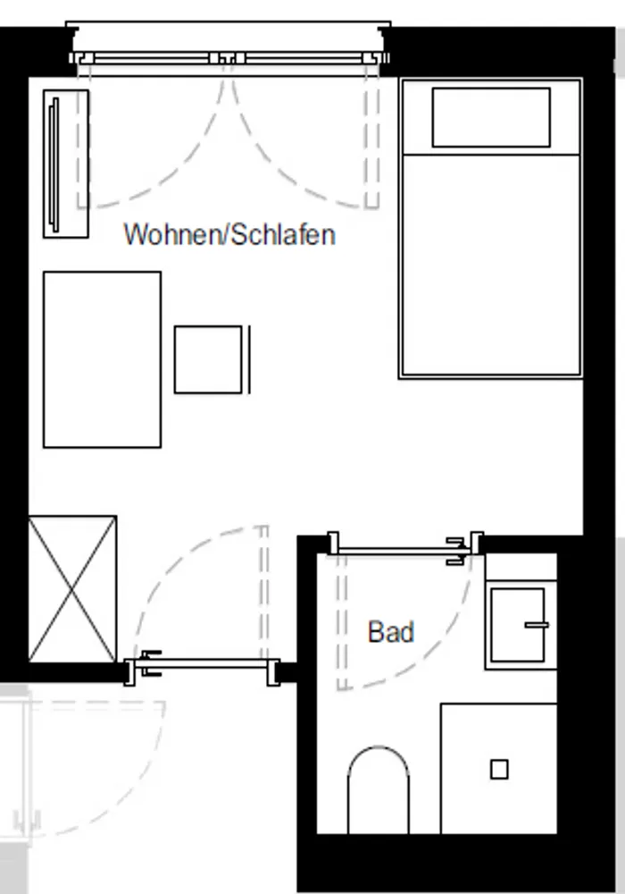 1 room apartment with 29 m² in Mannheim – Photo 8