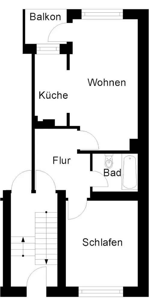 2 Zimmer Wohnung mit 49 m² in Wuppertal – Bild 2