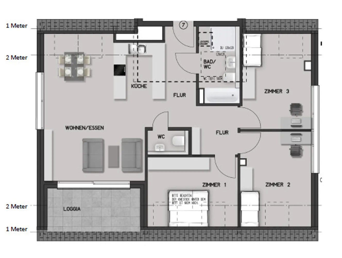 4 Zimmer Wohnung mit 100 m² in Bietigheim-Bissingen – Bild 7