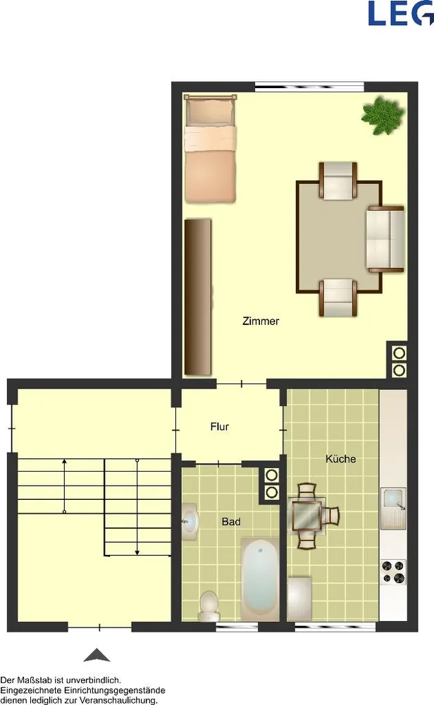 1 Zimmer Wohnung mit 31 m² in Wuppertal – Bild 2