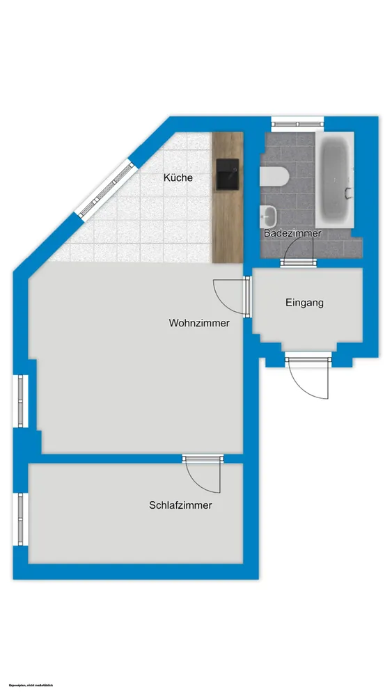 2 Zimmer Wohnung mit 45 m² in Halle (Saale) – Bild 7