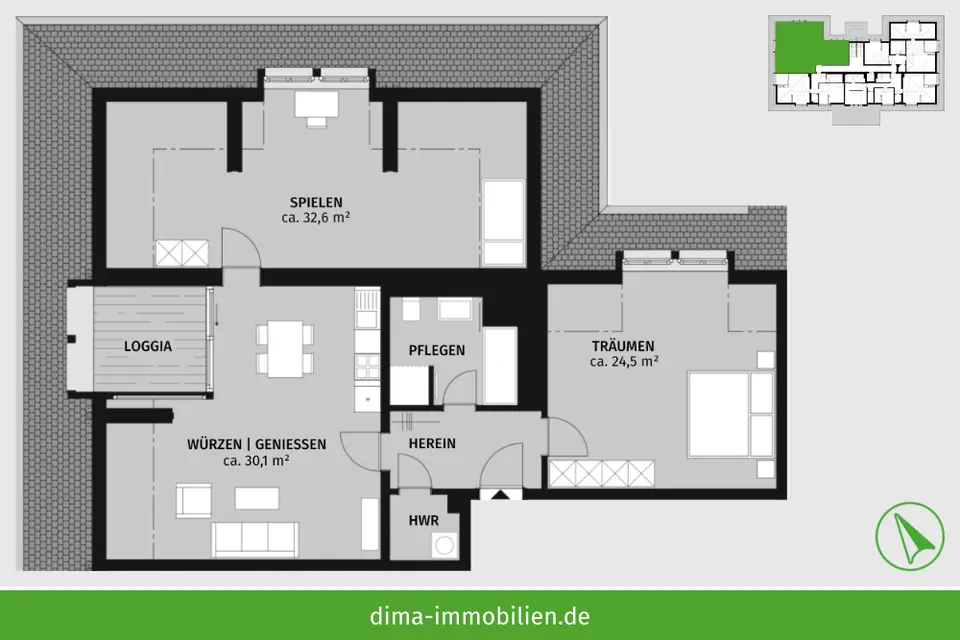 3 room apartment with 107 m² in Leipzig – Photo 4