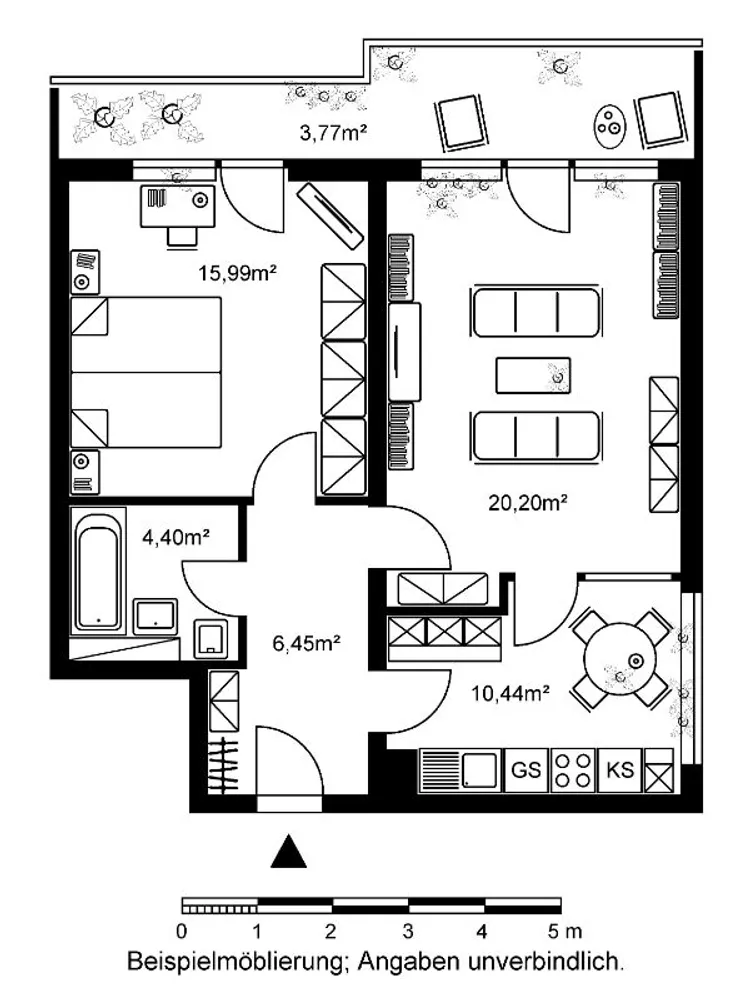 2 room apartment with 61 m² in Frankfurt am Main – Photo 8