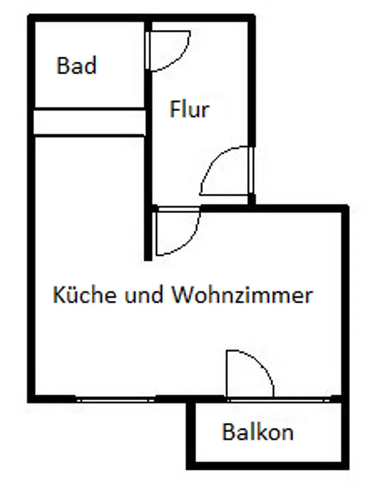 1 room apartment with 36 m² in Halle (Saale) – Photo 2