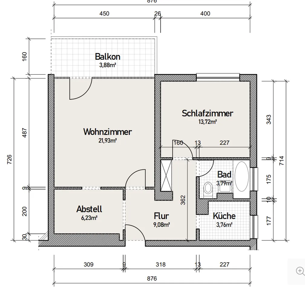 2 Zimmer Wohnung mit 62 m² in Frankfurt am Main – Bild 4