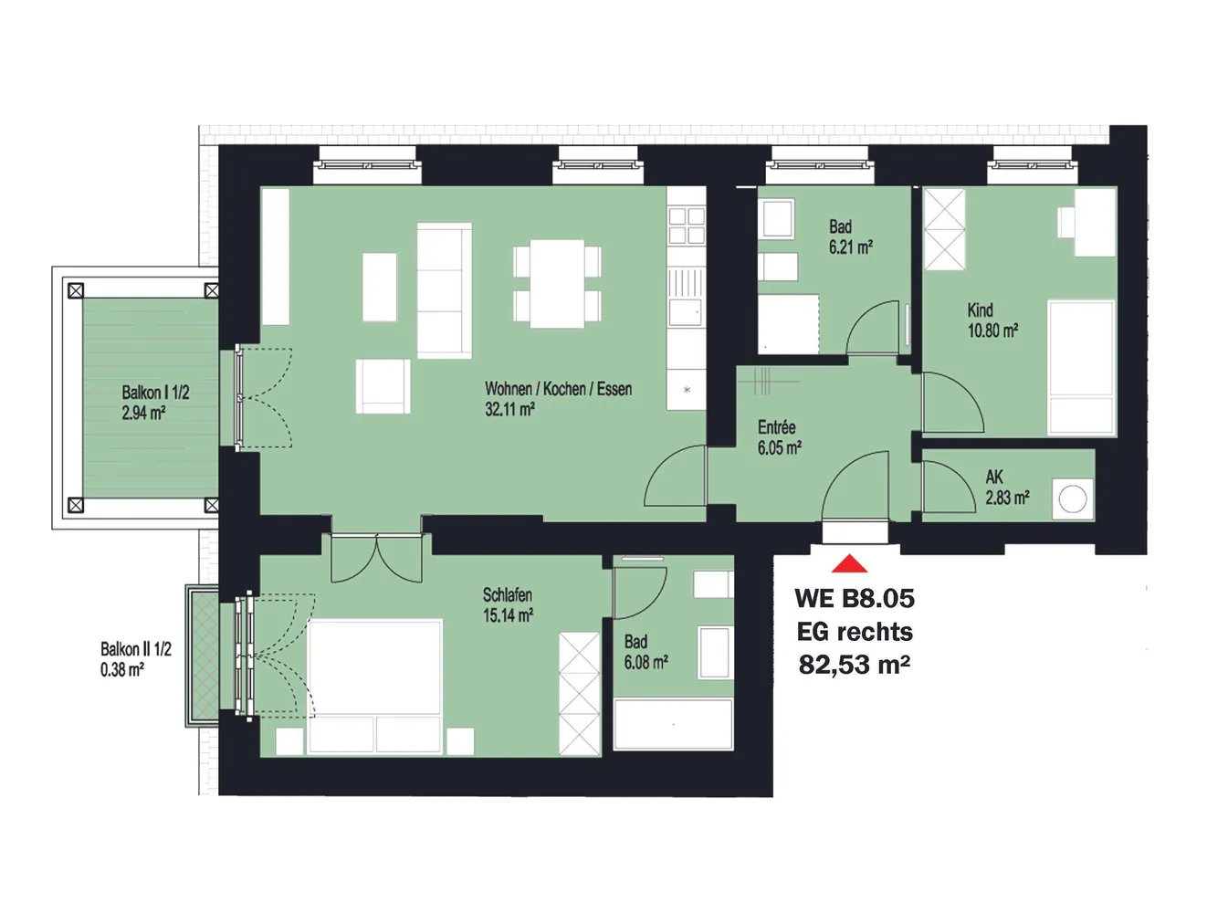 3 Zimmer Wohnung mit 83 m² in Leipzig – Bild 12