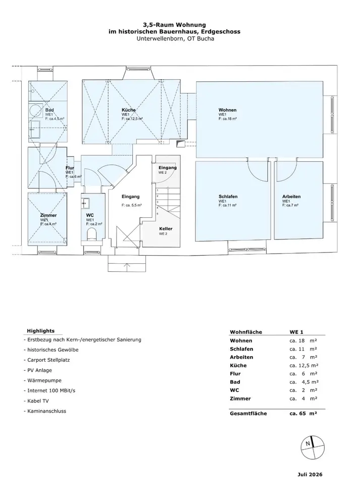 4 Zimmer Wohnung mit 65 m² in Rudolstadt – Bild 6