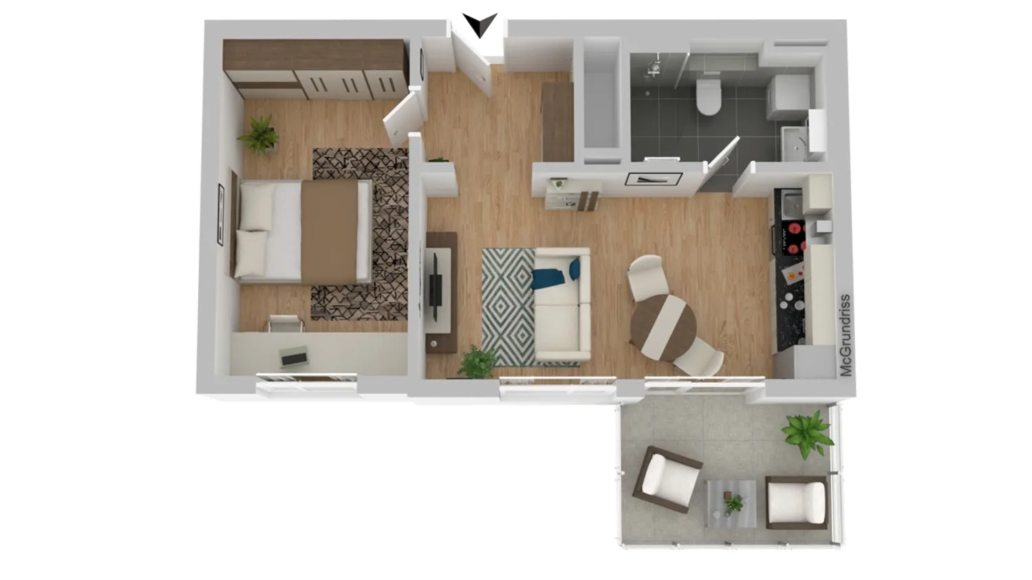 2 Zimmer Wohnung mit 50 m² in Weiden in der Oberpfalz – Bild 7