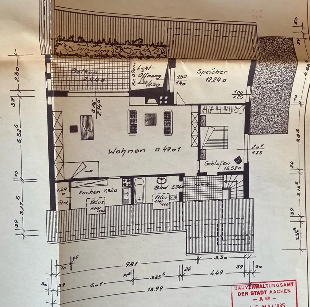 3 Zimmer Wohnung mit 115 m² in Aachen – Bild 2